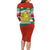 Bulgaria Lion Family Matching Long Sleeve Bodycon Dress and Hawaiian Shirt Tricolor Flag, Folk Pattern and Proud Motto