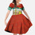 Bulgaria Lion Family Matching Off Shoulder Maxi Dress and Hawaiian Shirt Tricolor Flag, Folk Pattern and Proud Motto