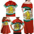 Bulgaria Lion Family Matching Off Shoulder Maxi Dress and Hawaiian Shirt Tricolor Flag, Folk Pattern and Proud Motto