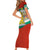Bulgaria Lion Family Matching Short Sleeve Bodycon Dress and Hawaiian Shirt Tricolor Flag, Folk Pattern and Proud Motto