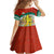 Bulgaria Lion Family Matching Summer Maxi Dress and Hawaiian Shirt Tricolor Flag, Folk Pattern and Proud Motto
