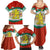 Bulgaria Lion Family Matching Summer Maxi Dress and Hawaiian Shirt Tricolor Flag, Folk Pattern and Proud Motto