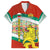 Bulgaria Lion Family Matching Summer Maxi Dress and Hawaiian Shirt Tricolor Flag, Folk Pattern and Proud Motto