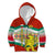 Bulgaria Lion Kid Hoodie Tricolor Flag, Folk Pattern and Proud Motto
