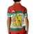 Bulgaria Lion Kid Polo Shirt Tricolor Flag, Folk Pattern and Proud Motto