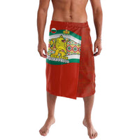 Bulgaria Lion Lavalava Tricolor Flag, Folk Pattern and Proud Motto