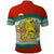 Bulgaria Lion Polo Shirt Tricolor Flag, Folk Pattern and Proud Motto