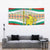 Bulgaria Lion Tapestry Tricolor Flag, Folk Pattern and Proud Motto