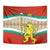 Bulgaria Lion Tapestry Tricolor Flag, Folk Pattern and Proud Motto
