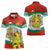 Bulgaria Lion Women Polo Shirt Tricolor Flag, Folk Pattern and Proud Motto