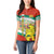 Bulgaria Lion Women Polo Shirt Tricolor Flag, Folk Pattern and Proud Motto