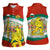 Bulgaria Lion Women Sleeveless Polo Shirt Tricolor Flag, Folk Pattern and Proud Motto