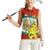 Bulgaria Lion Women Sleeveless Polo Shirt Tricolor Flag, Folk Pattern and Proud Motto