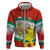 Bulgaria Lion Zip Hoodie Tricolor Flag, Folk Pattern and Proud Motto