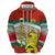 Bulgaria Lion Zip Hoodie Tricolor Flag, Folk Pattern and Proud Motto
