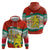 Bulgaria Lion Zip Hoodie Tricolor Flag, Folk Pattern and Proud Motto