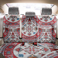 Bulgaria Folk Art Back Car Seat Cover with Traditional Embroidery and Floral Motifs