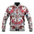 Bulgaria Folk Art Baseball Jacket with Traditional Embroidery and Floral Motifs