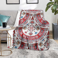 Bulgaria Folk Art Blanket with Traditional Embroidery and Floral Motifs