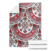 Bulgaria Folk Art Blanket with Traditional Embroidery and Floral Motifs