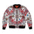 Bulgaria Folk Art Bomber Jacket with Traditional Embroidery and Floral Motifs