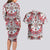Bulgaria Folk Art Couples Matching Long Sleeve Bodycon Dress and Hawaiian Shirt with Traditional Embroidery and Floral Motifs