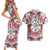 Bulgaria Folk Art Couples Matching Short Sleeve Bodycon Dress and Hawaiian Shirt with Traditional Embroidery and Floral Motifs