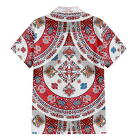 Bulgaria Folk Art Family Matching Mermaid Dress and Hawaiian Shirt with Traditional Embroidery and Floral Motifs