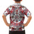 Bulgaria Folk Art Family Matching Off The Shoulder Long Sleeve Dress and Hawaiian Shirt with Traditional Embroidery and Floral Motifs