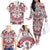 Bulgaria Folk Art Family Matching Off The Shoulder Long Sleeve Dress and Hawaiian Shirt with Traditional Embroidery and Floral Motifs