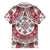 Bulgaria Folk Art Family Matching Off The Shoulder Long Sleeve Dress and Hawaiian Shirt with Traditional Embroidery and Floral Motifs