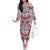 Bulgaria Folk Art Family Matching Off The Shoulder Long Sleeve Dress and Hawaiian Shirt with Traditional Embroidery and Floral Motifs