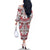 Bulgaria Folk Art Family Matching Off The Shoulder Long Sleeve Dress and Hawaiian Shirt with Traditional Embroidery and Floral Motifs