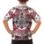 Bulgaria Folk Art Family Matching Off Shoulder Short Dress and Hawaiian Shirt with Traditional Embroidery and Floral Motifs