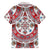 Bulgaria Folk Art Family Matching Off Shoulder Short Dress and Hawaiian Shirt with Traditional Embroidery and Floral Motifs