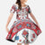 Bulgaria Folk Art Family Matching Puletasi and Hawaiian Shirt with Traditional Embroidery and Floral Motifs