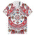 Bulgaria Folk Art Family Matching Puletasi and Hawaiian Shirt with Traditional Embroidery and Floral Motifs