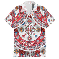 Bulgaria Folk Art Family Matching Short Sleeve Bodycon Dress and Hawaiian Shirt with Traditional Embroidery and Floral Motifs