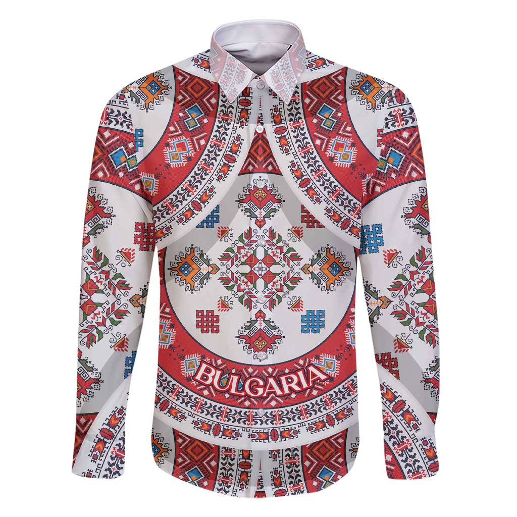 Bulgaria Folk Art Family Matching Short Sleeve Bodycon Dress and Hawaiian Shirt with Traditional Embroidery and Floral Motifs