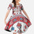 Bulgaria Folk Art Family Matching Tank Maxi Dress and Hawaiian Shirt with Traditional Embroidery and Floral Motifs