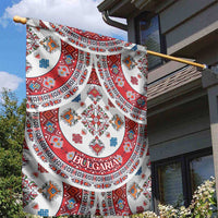 Bulgaria Folk Art Garden Flag with Traditional Embroidery and Floral Motifs