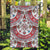 Bulgaria Folk Art Garden Flag with Traditional Embroidery and Floral Motifs