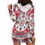 Bulgaria Folk Art Hoodie Dress with Traditional Embroidery and Floral Motifs
