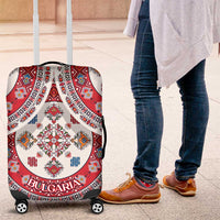 Bulgaria Folk Art Luggage Cover with Traditional Embroidery and Floral Motifs