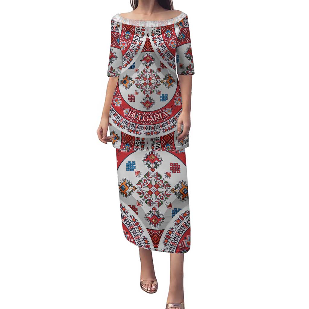 Bulgaria Folk Art Puletasi with Traditional Embroidery and Floral Motifs