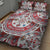 Bulgaria Folk Art Quilt Bed Set with Traditional Embroidery and Floral Motifs