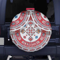 Bulgaria Folk Art Spare Tire Cover with Traditional Embroidery and Floral Motifs