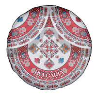 Bulgaria Folk Art Spare Tire Cover with Traditional Embroidery and Floral Motifs