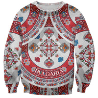 Bulgaria Folk Art Sweatshirt with Traditional Embroidery and Floral Motifs