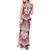 Bulgaria Folk Art Tank Maxi Dress with Traditional Embroidery and Floral Motifs
